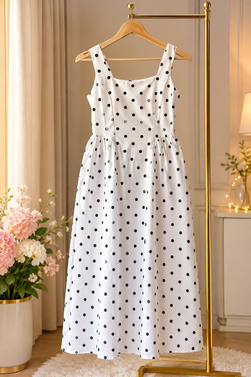 Floral Print Cotton Short Kurti  Sleeveless Spaghetti Strap